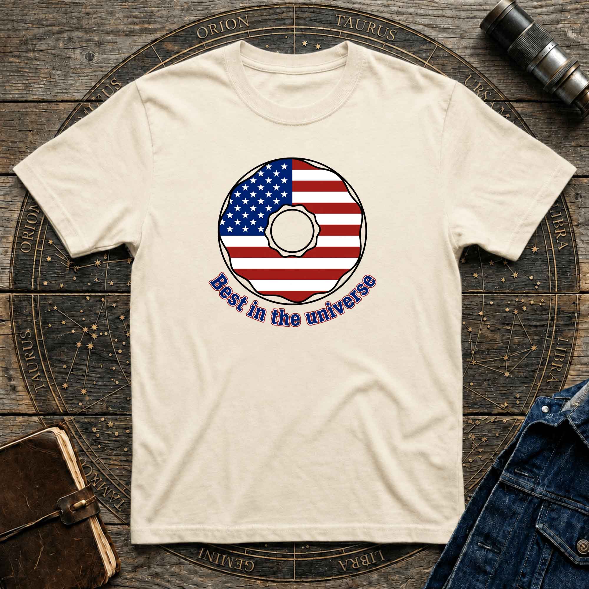 American Donut flag graphic tee
