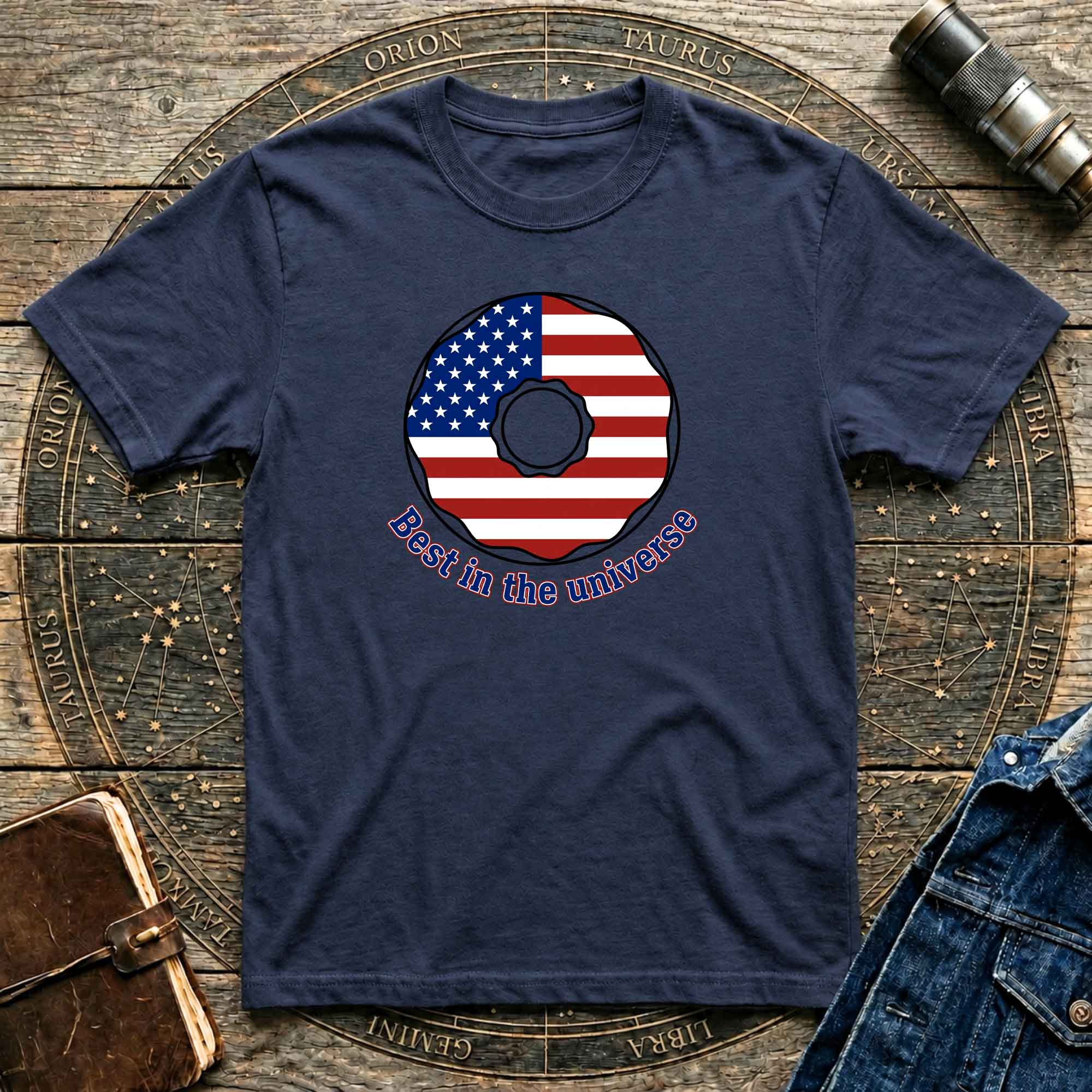 American Donut flag graphic tee