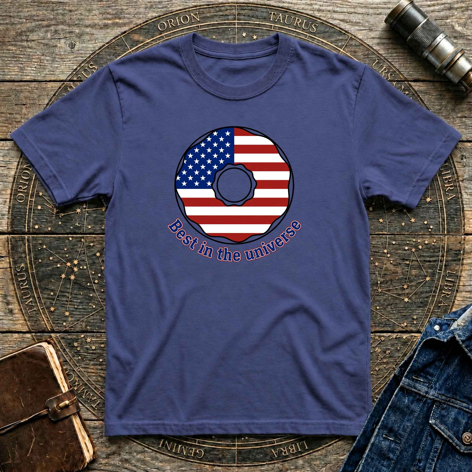 American Donut flag graphic tee