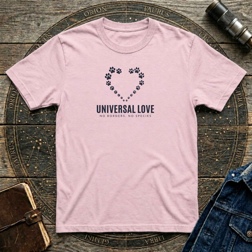 Cat & Dog Paw Heart T-Shirt
