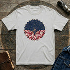 Patriotic USA Flag Mandala Graphic Tee