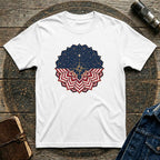 Patriotic USA Flag Mandala Graphic Tee