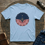 Patriotic USA Flag Mandala Graphic Tee