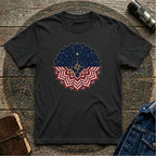 Patriotic USA Flag Mandala Graphic Tee