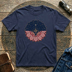 Patriotic USA Flag Mandala Graphic Tee
