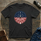 Patriotic Cosmic American Flag Mandala Graphic T-Shirt