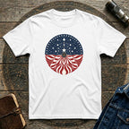 Patriotic Cosmic American Flag Mandala Graphic T-Shirt
