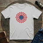 Patriotic USA T-Shirt Clean Mandala