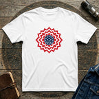 Patriotic USA T-Shirt Clean Mandala