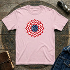 Patriotic USA T-Shirt Clean Mandala