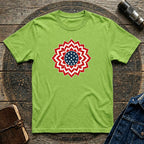 Patriotic USA T-Shirt Clean Mandala