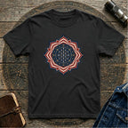 Cosmic USA Flag Inspired Mandala Tee