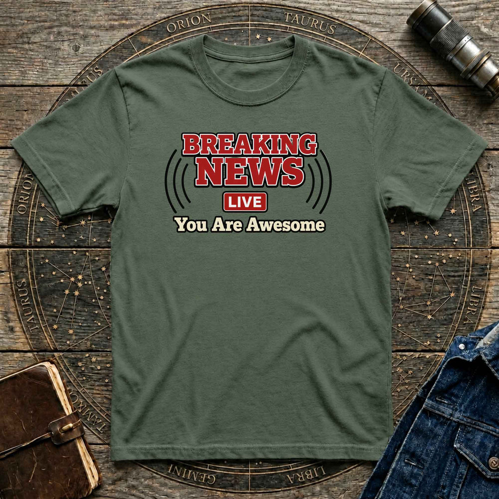 You Are Awesome Clean Design Graphic Tee