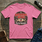 Vintage style 'You Are Awesome' Graphic Tee