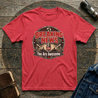 Vintage style 'You Are Awesome' Graphic Tee