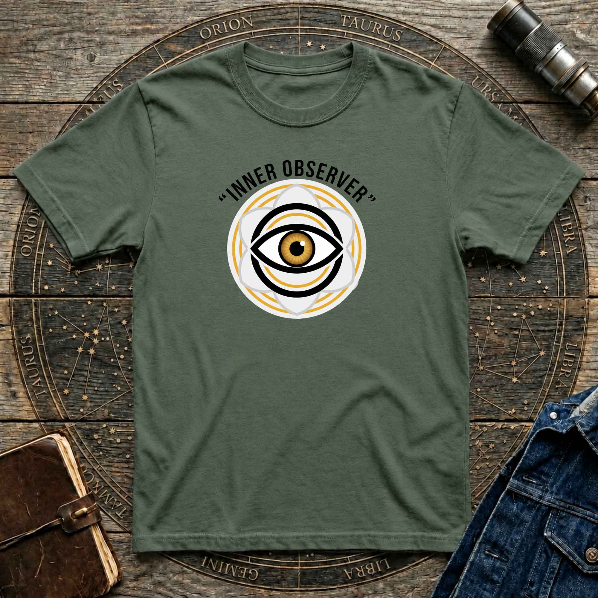 Inner Observer T-Shirt — Spiritual Eye Graphic Tee for Mindfulness & Meditation