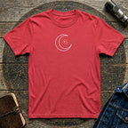 Crescent Moon & Stars — Minimal Night Sky Graphic T-Shirt