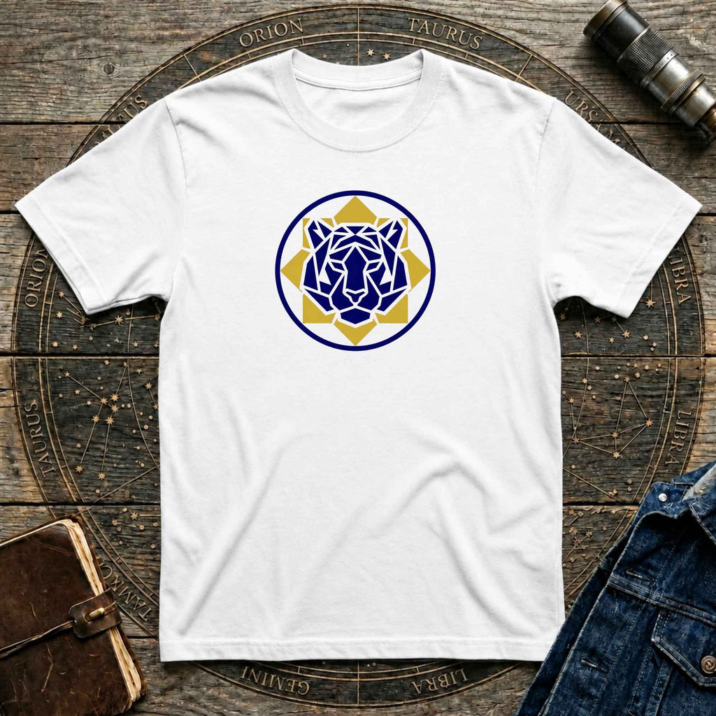 Blue Tiger Geometric Tee