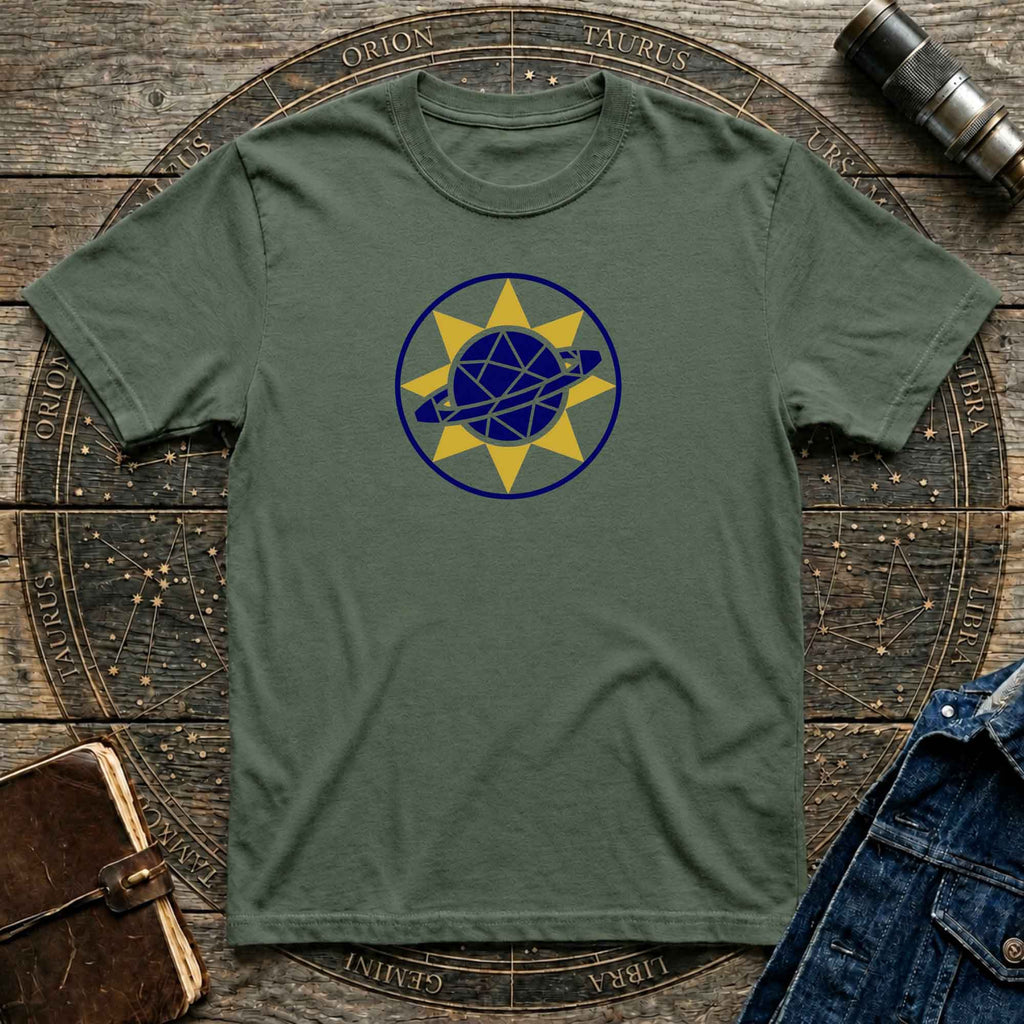Solar System Inspired Geometric Graphic Tee