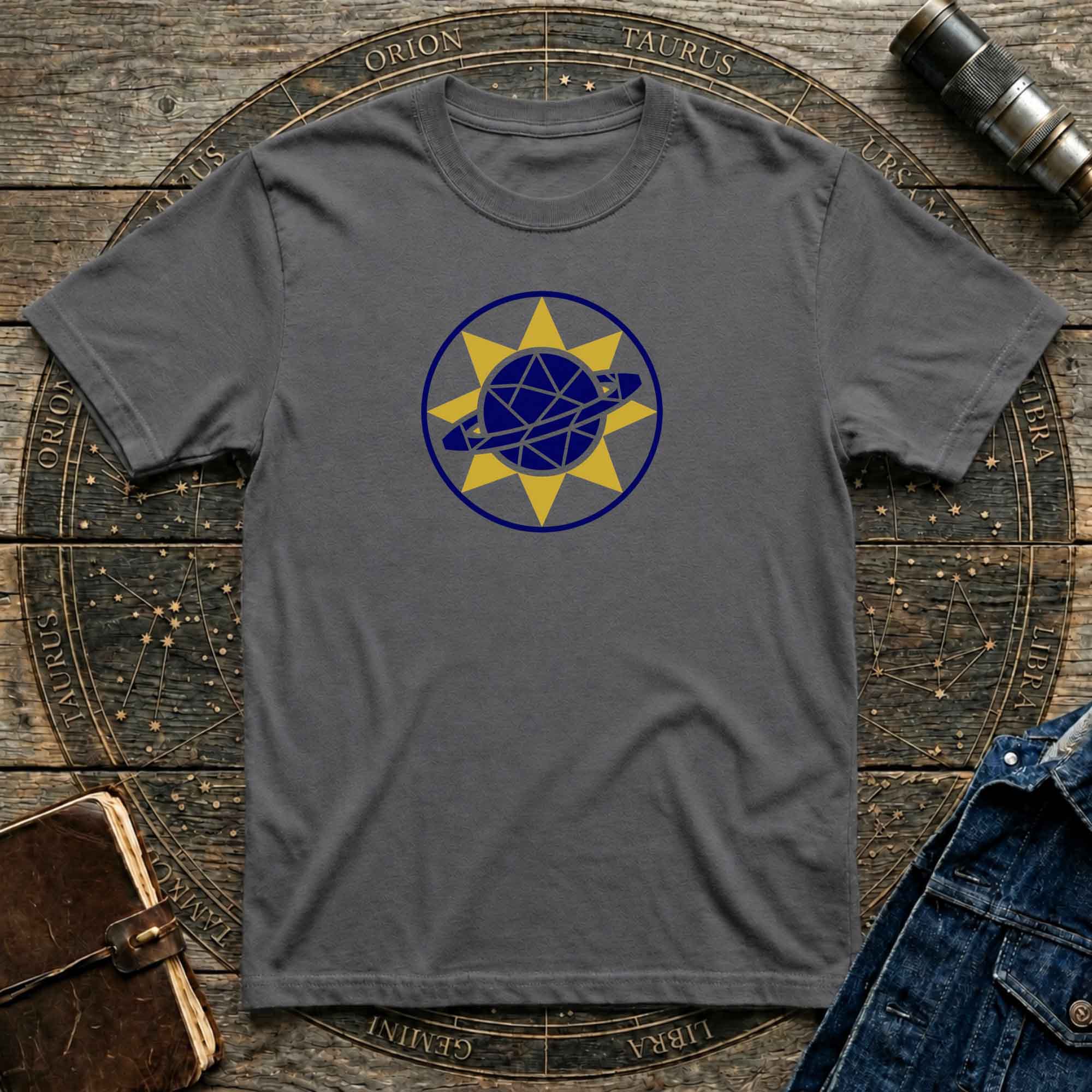 Solar System Inspired Geometric Graphic Tee