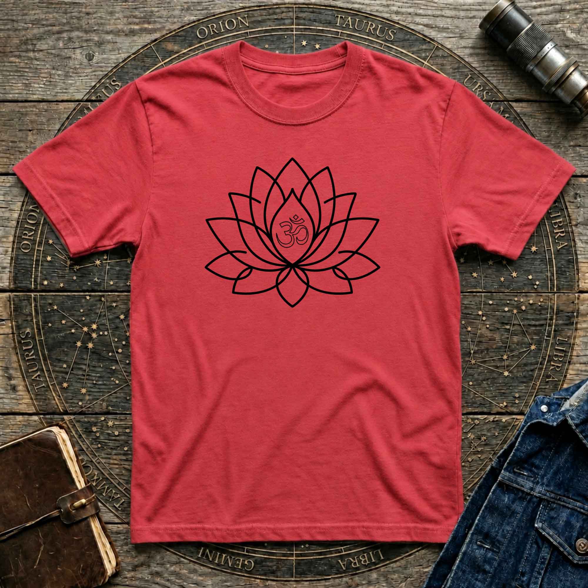 Lotus OM  Minimal Yoga & Meditation Tee