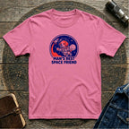 Astronaut Dog Retro T-Shirt