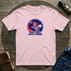 Astronaut Dog Retro T-Shirt
