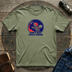 Astronaut Dog Retro T-Shirt