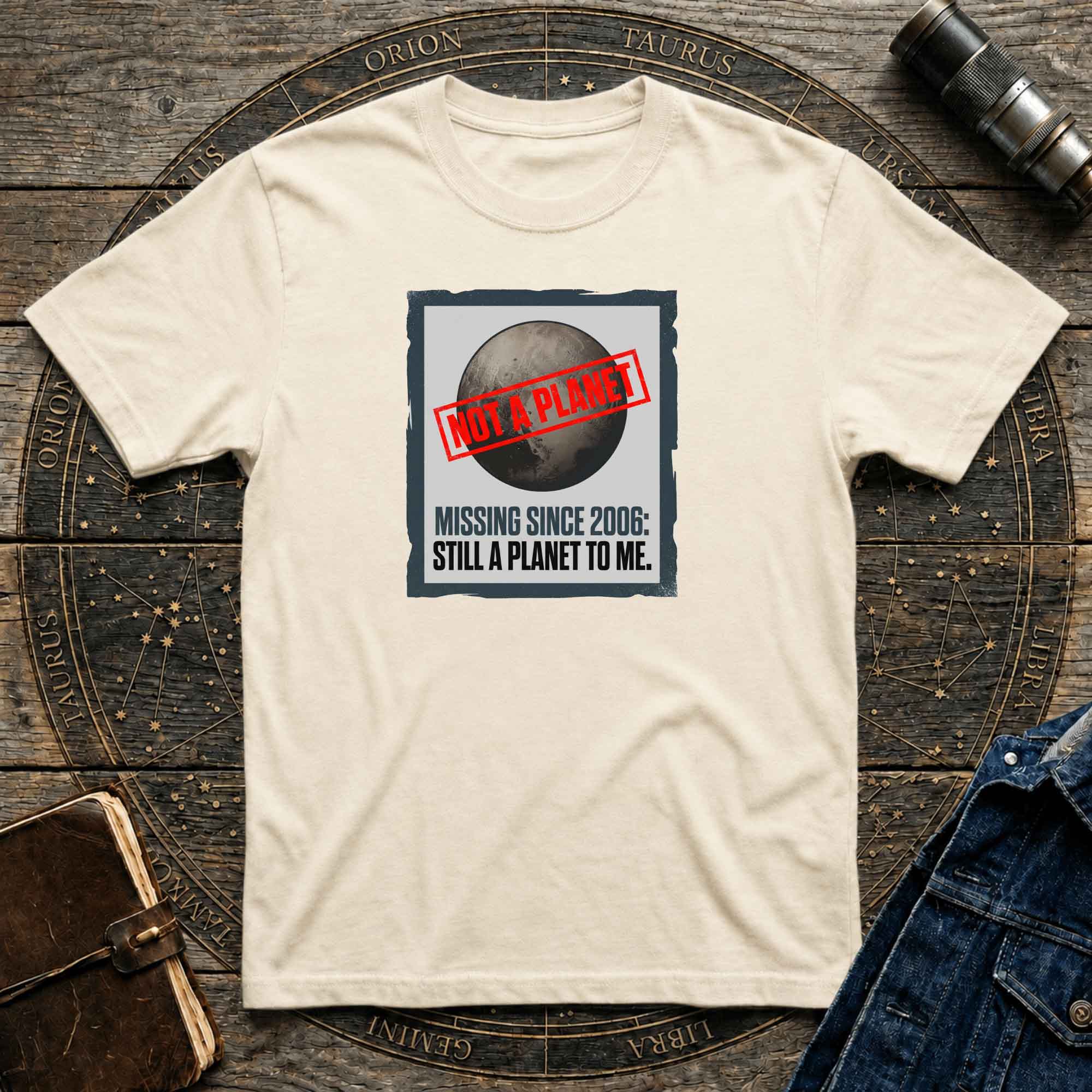 Nostalgic Pluto 'Missing Since 2006' Retro Space Tee