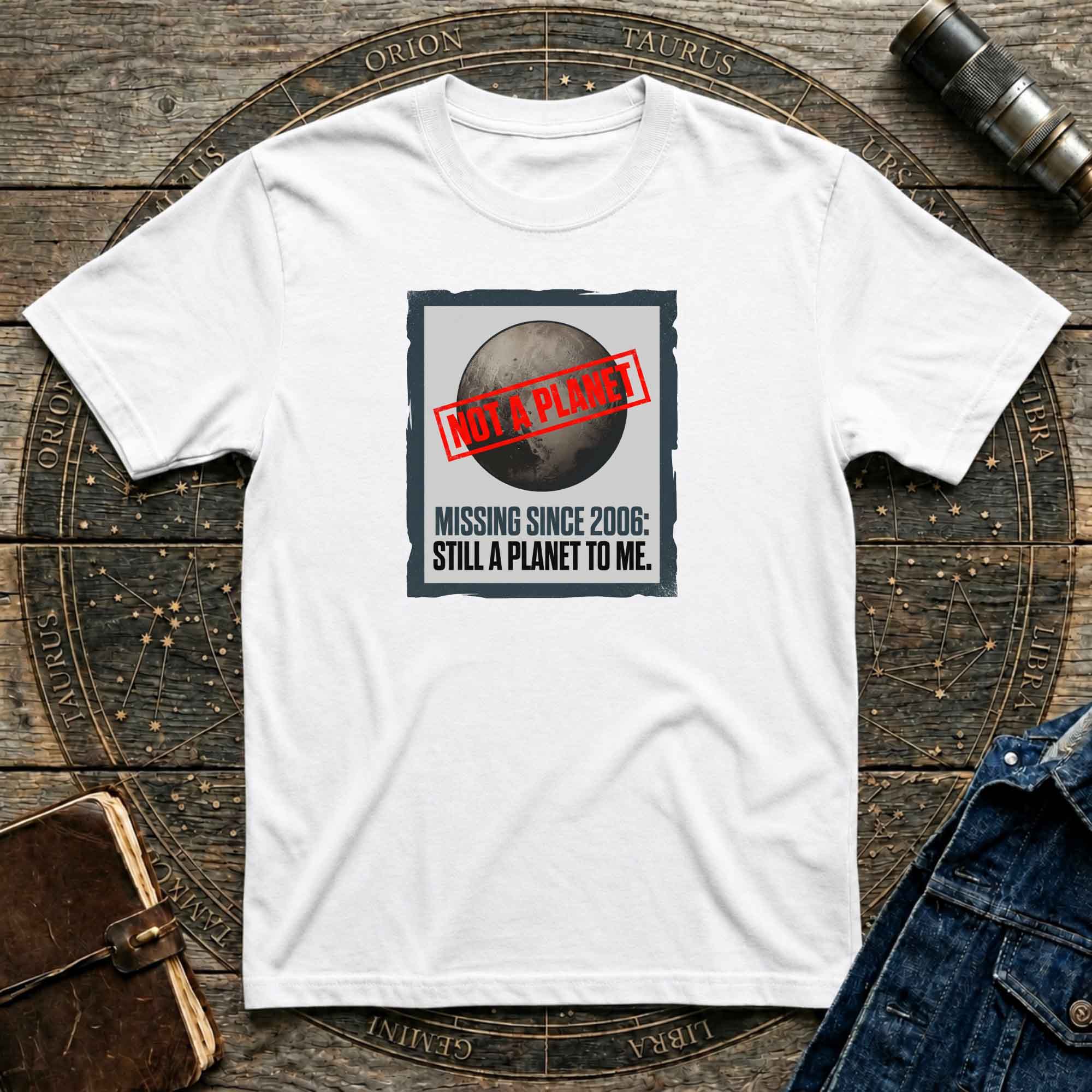 Nostalgic Pluto 'Missing Since 2006' Retro Space Tee