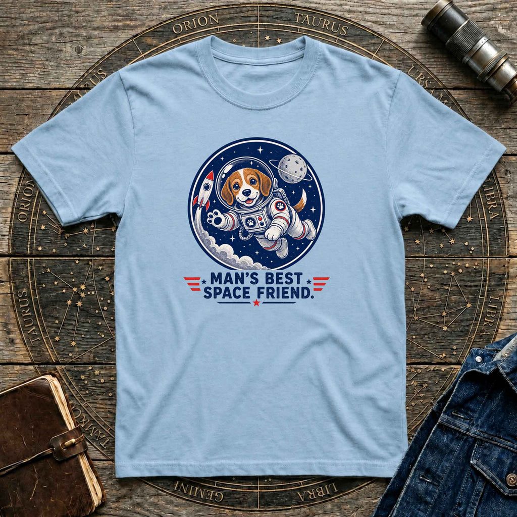 Cute Astronaut Dog  — "Man's Best Space Friend" Graphic Tee