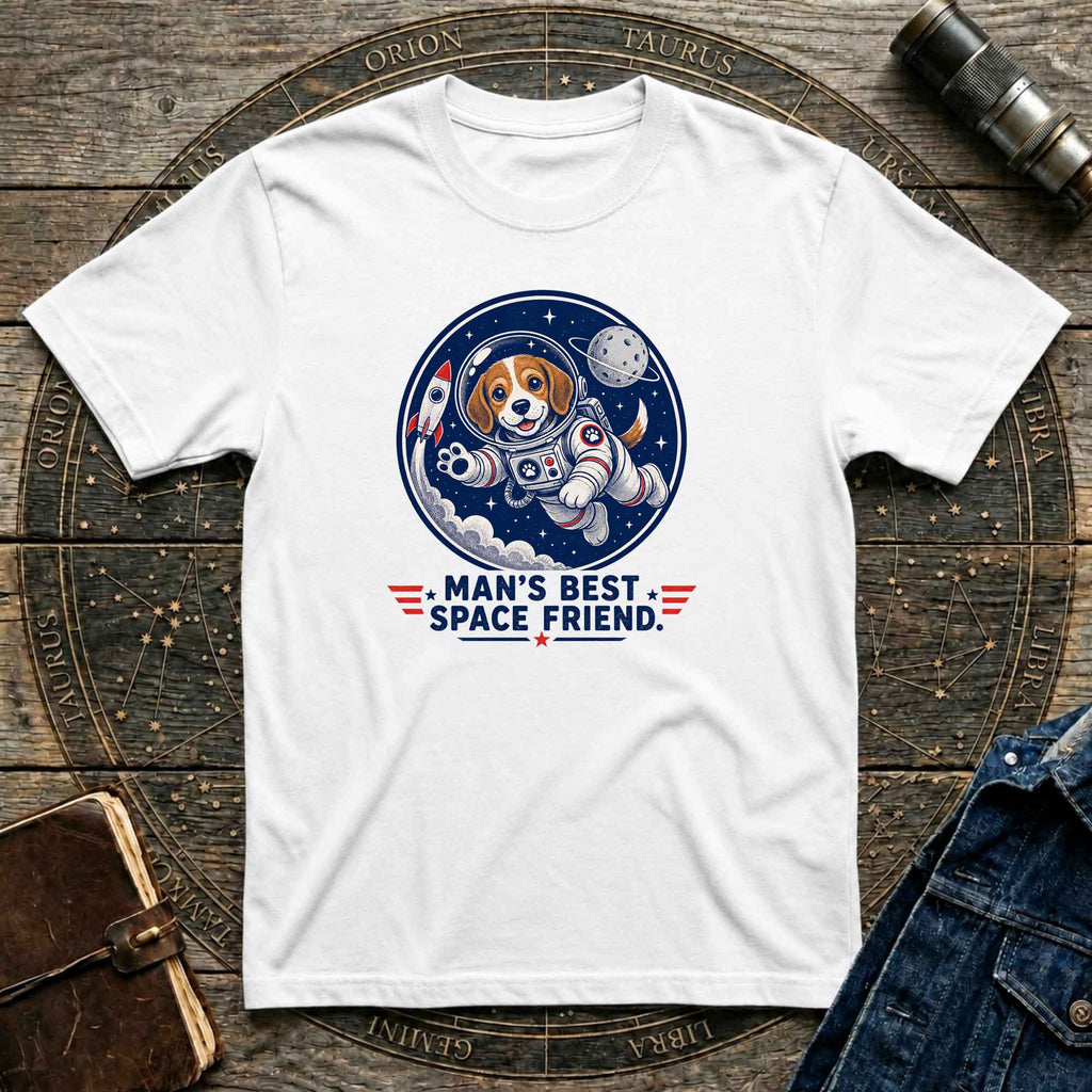 Cute Astronaut Dog  — "Man's Best Space Friend" Graphic Tee