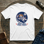 Cute Astronaut Dog  — "Man's Best Space Friend" Graphic Tee