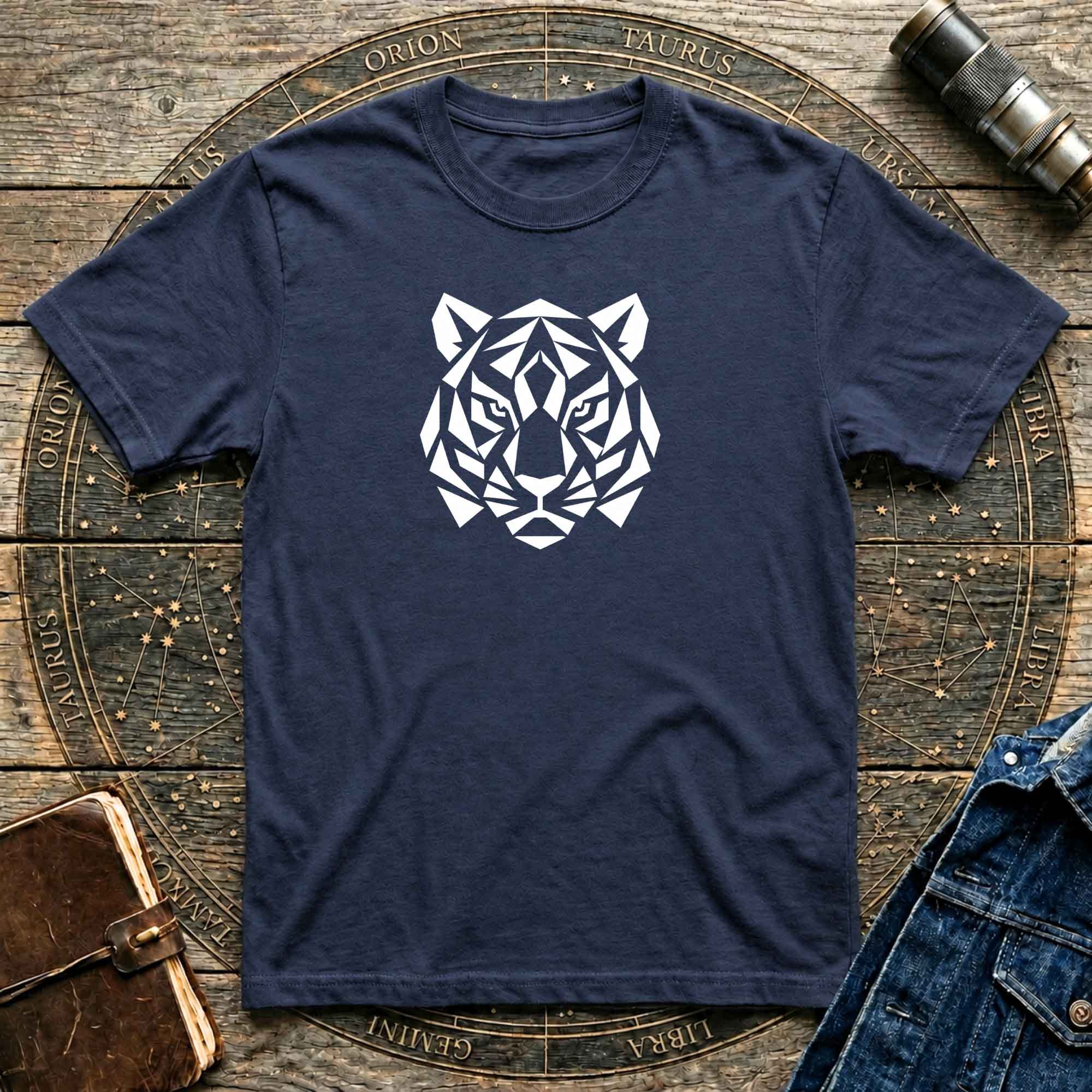 The Inner Tiger Minimalist Geometric Tee - Dark Colours