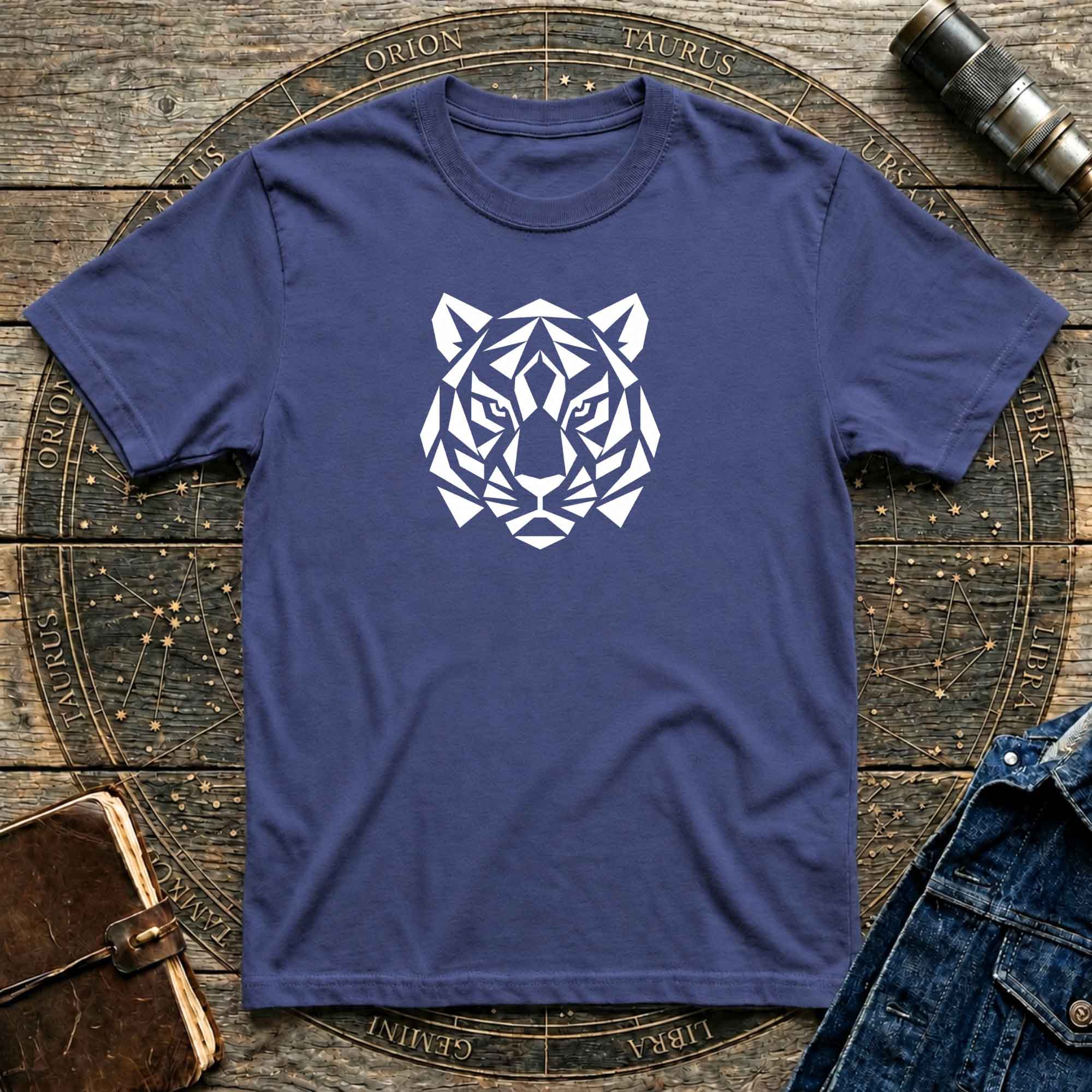 The Inner Tiger Minimalist Geometric Tee - Dark Colours