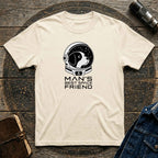 "Man's Best Space Friend" Minimal Space Pup Tee