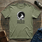 "Man's Best Space Friend" Minimal Space Pup Tee