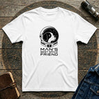 "Man's Best Space Friend" Minimal Space Pup Tee