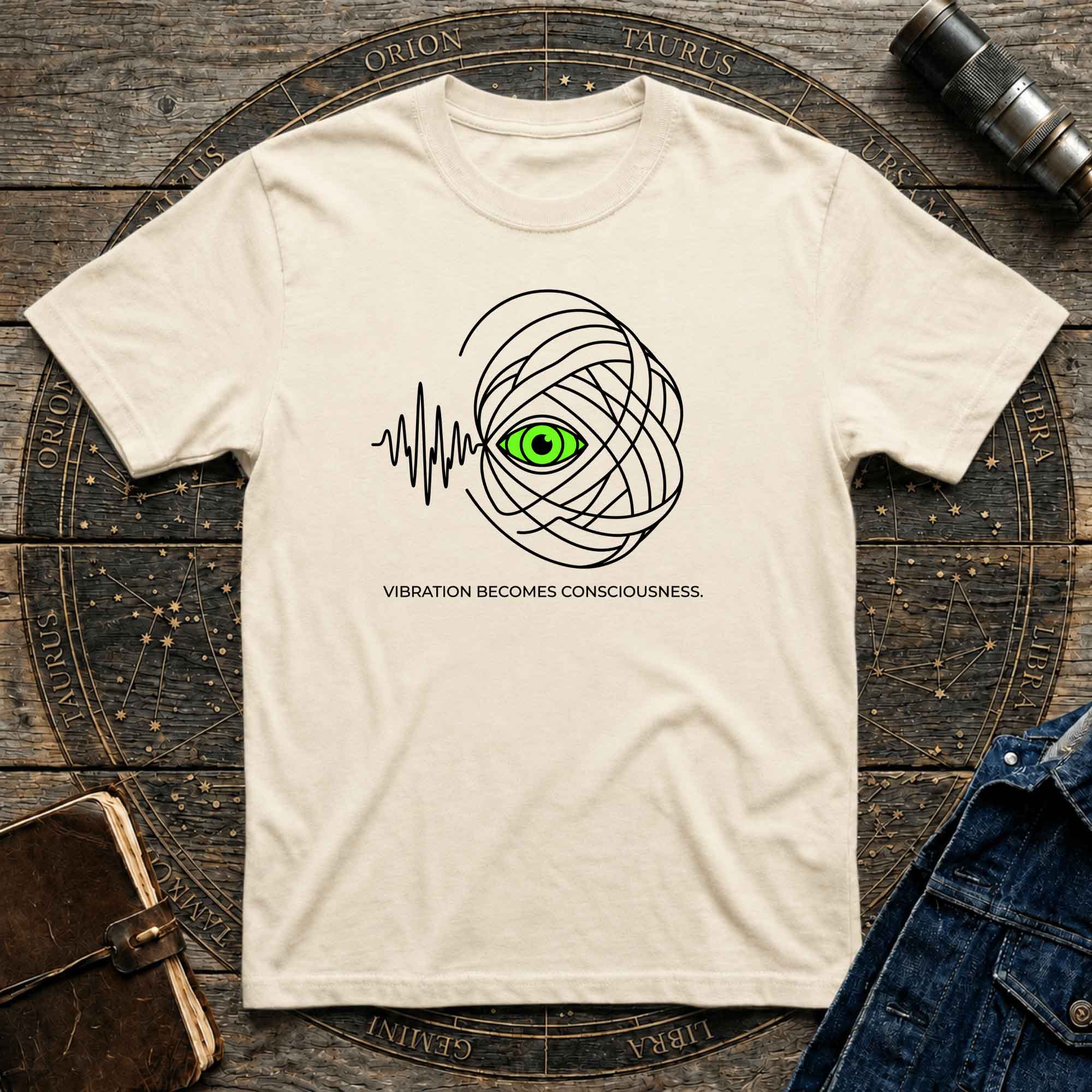 Vibration becomes consciousness tee