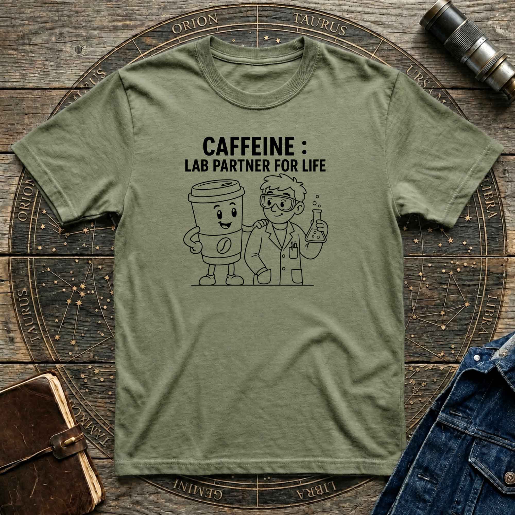 Caffeine: Lab Partner For Life T-Shirt