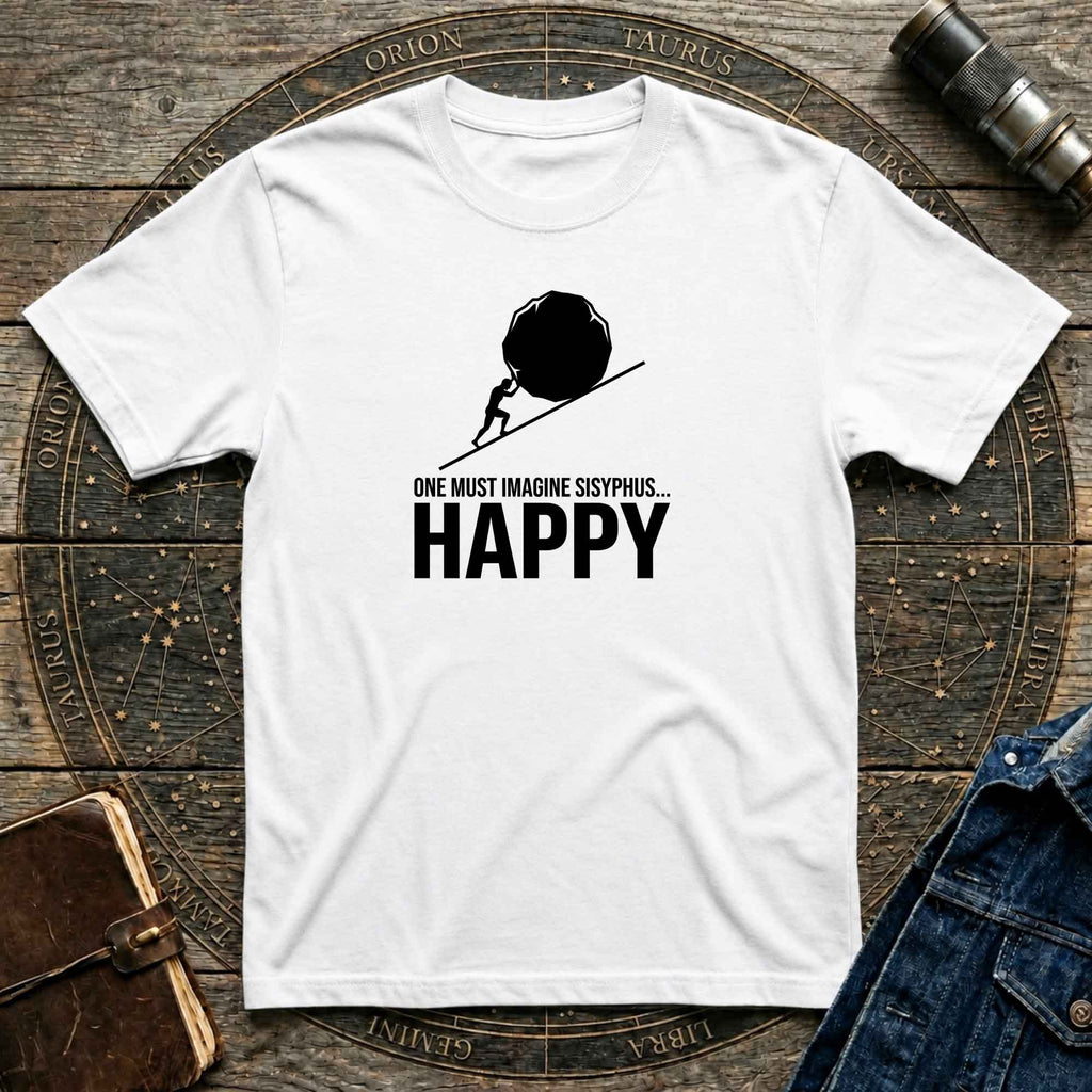 Sisyphus Happy Minimalist T-Shirt