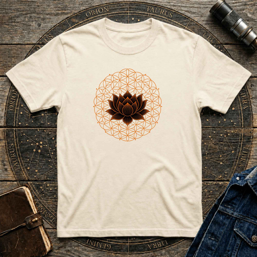 Lotus Mandala Sacred Geometry Tee