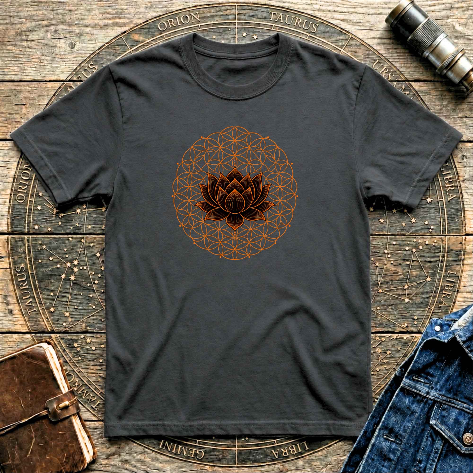 Lotus Mandala Sacred Geometry Tee