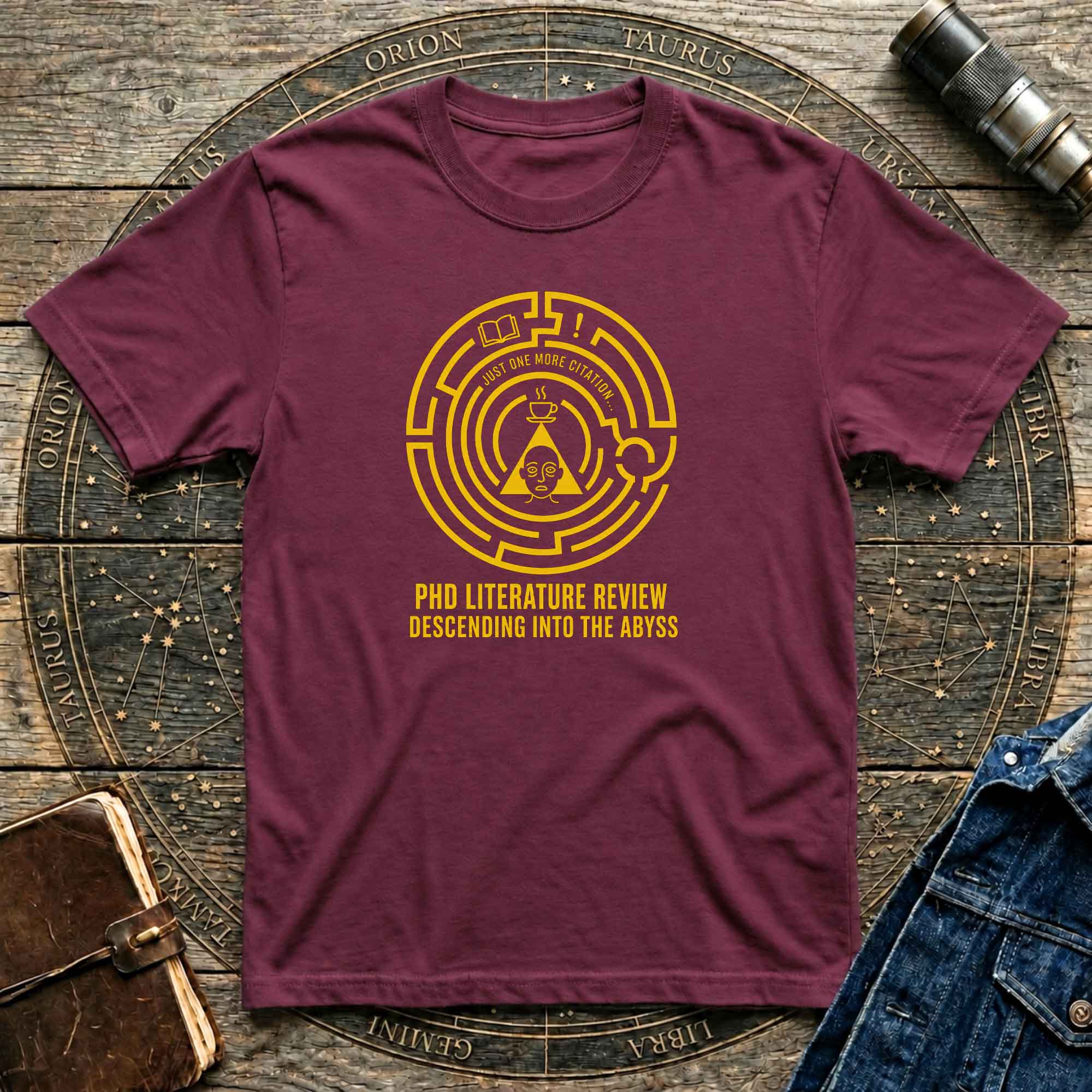 PhD Literature Review Maze T-Shirt