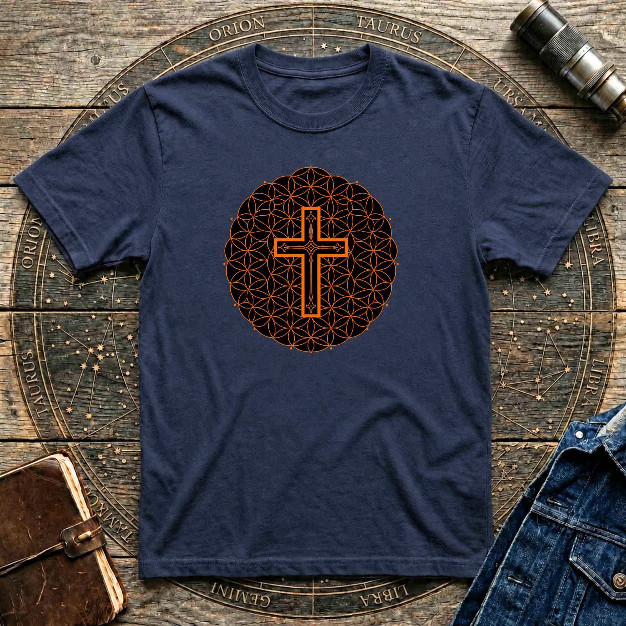 Cross  Sacred  Geometric T-Shirt