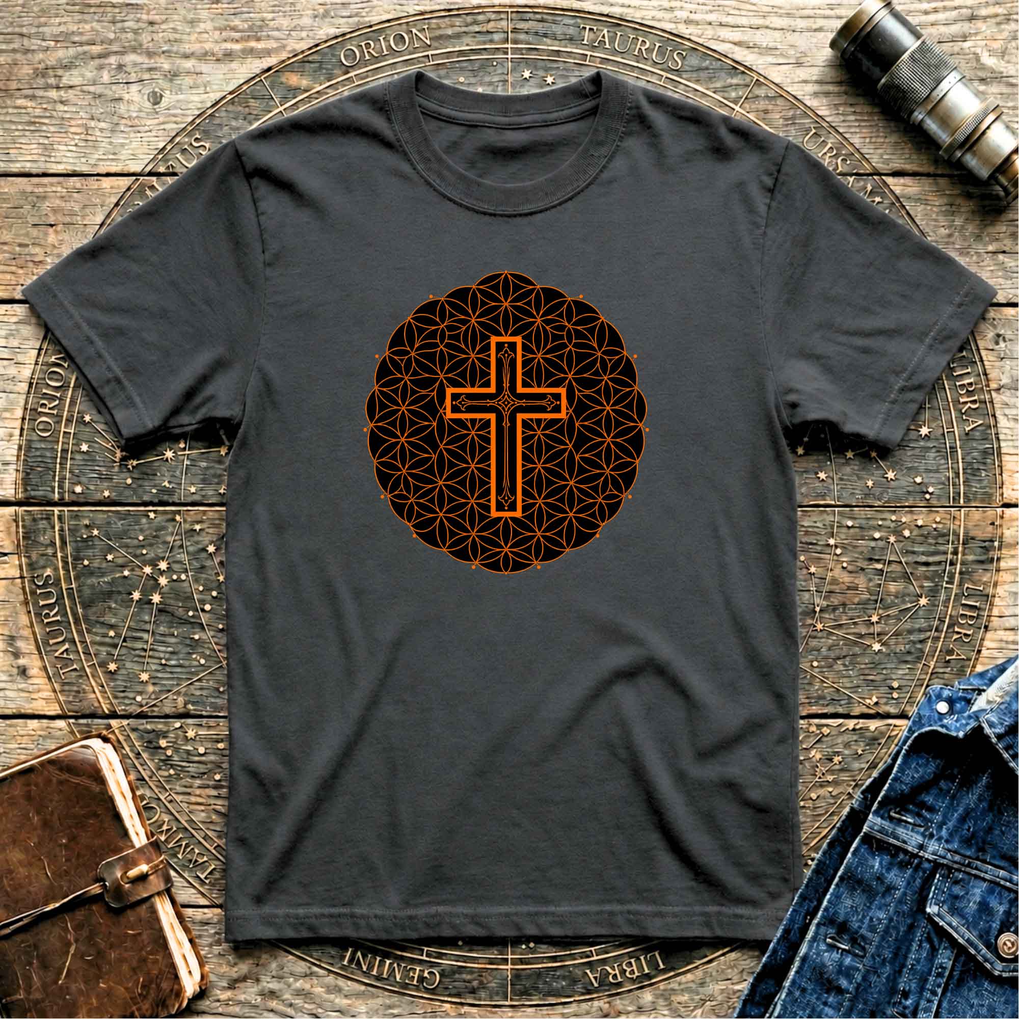 Cross  Sacred  Geometric T-Shirt