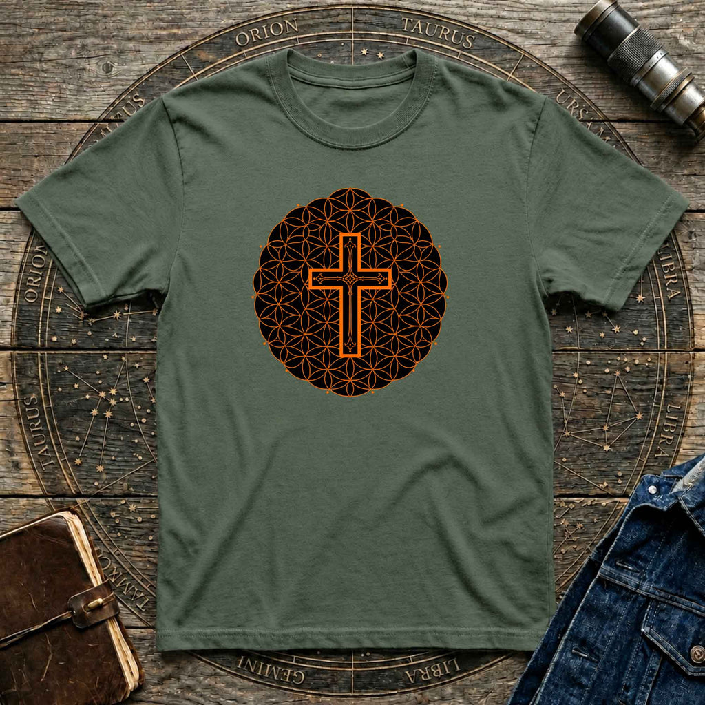 Cross  Sacred  Geometric T-Shirt