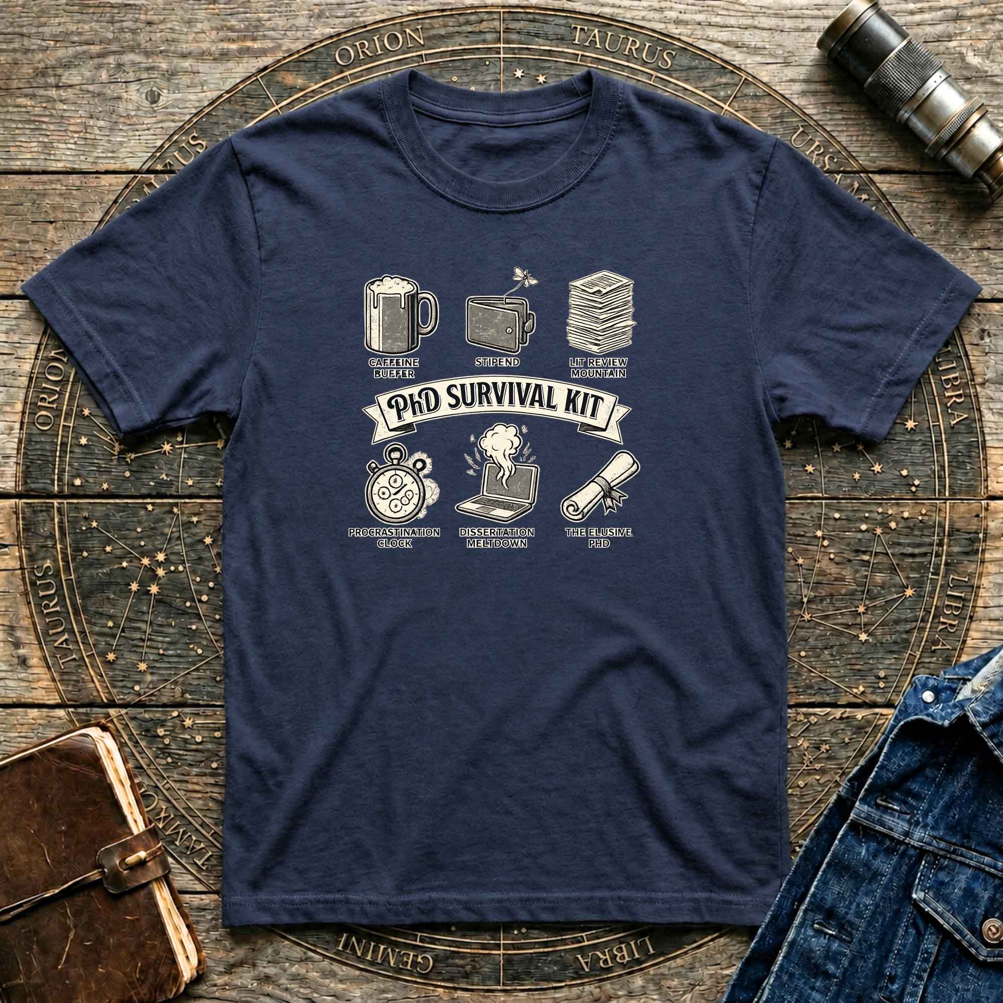 PhD Survival Kit T‑Shirt