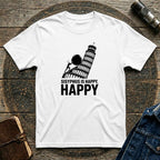 Sisyphus Is Happy Leaning Tower T-Shirt