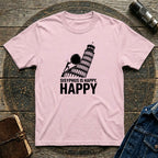 Sisyphus Is Happy Leaning Tower T-Shirt